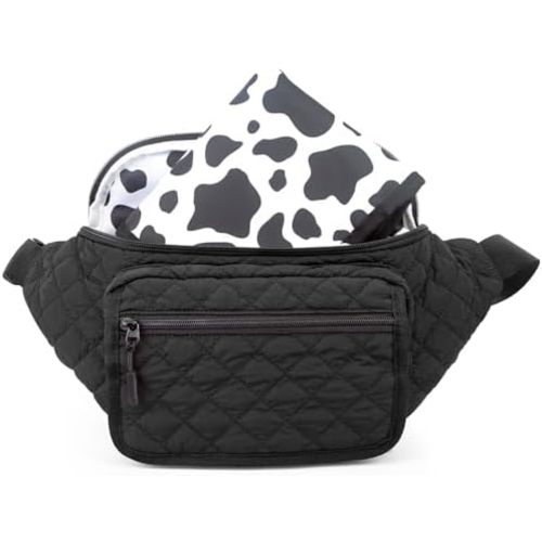 Pripher Small Diaper Bag with Portable Changing Pad, Crossbody Diaper Bag Pack with Wipes Pocket