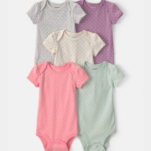 Baby Girl 5-Pack Multipack Bodysuits | Carter’s Oshkosh Canada