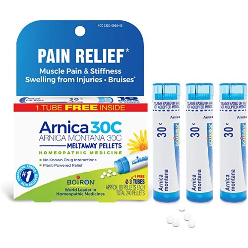 Boiron Arnica Montana 30C Homeopathic Medicine for Relief from Muscle Pain, Muscle Stiffness, Swelling from Injury - Muscle Relief