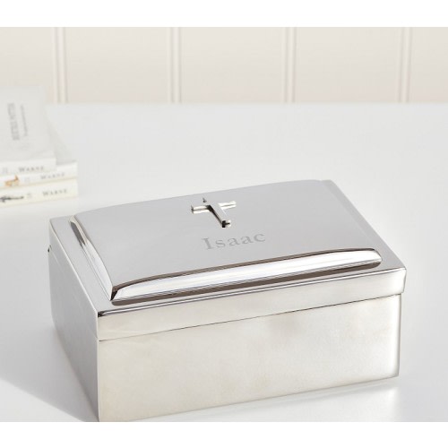 Silver Cross Keepsake Box