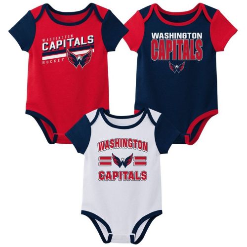 NHL Washington Capitals Infant Boys' 3pk Bodysuit