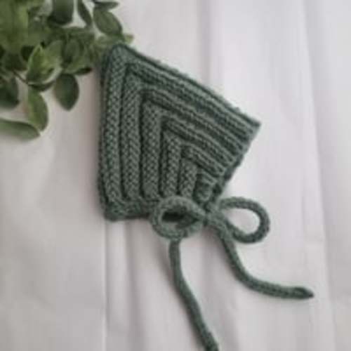 Knitted Baby Pixie Bonnet Hat
