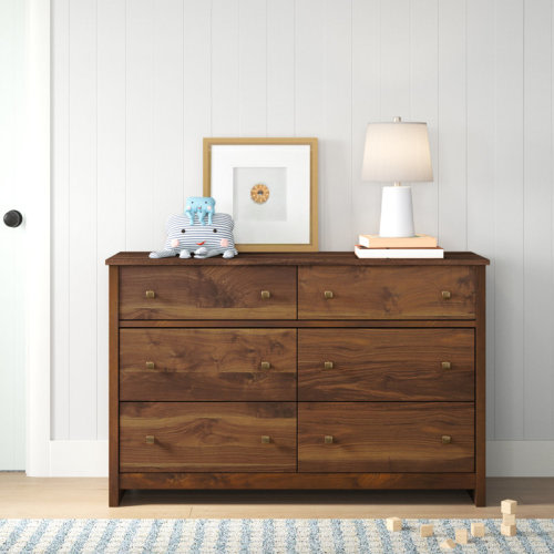 Beachcrest Home™ Gudrun 6 Drawer 50.55" W Double Dresser & Reviews | Wayfair