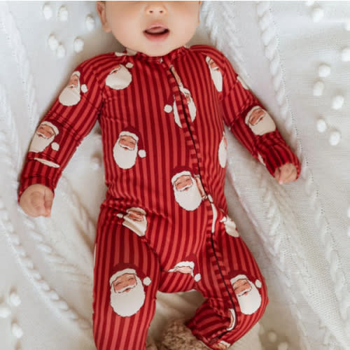 Santa Zipper Romper – In My Jammers