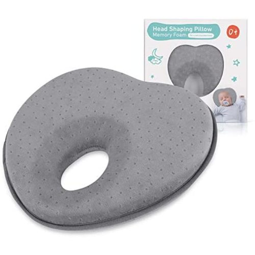 Baby Pillow for Newborn Infant(0-12months),Flat Head Prevention 3D Memory Foam Can Support Head & Neck Pillow,Head Shaping Pillow,Heart Shaped