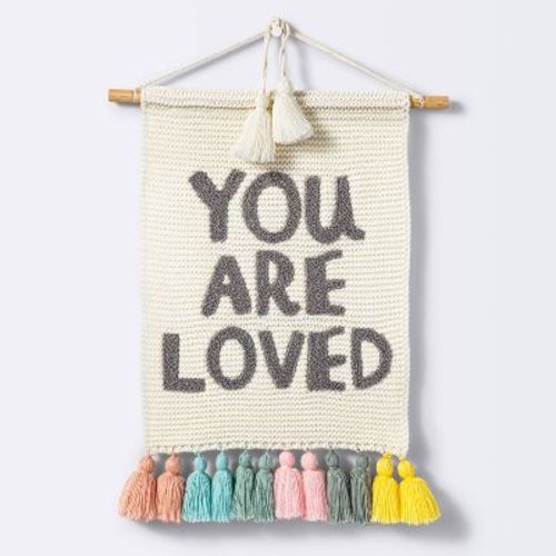 You are Loved Fiber Wall Art - Cloud Island™