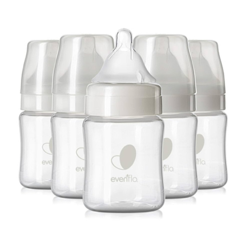 Evenflo Feeding Premium Proflo Venting Balance Plus Wide Neck Baby, Newborn and Infant Bottles - Developed by Pediatric Feeding Specialists - 5 Ounce (Pack of 6)