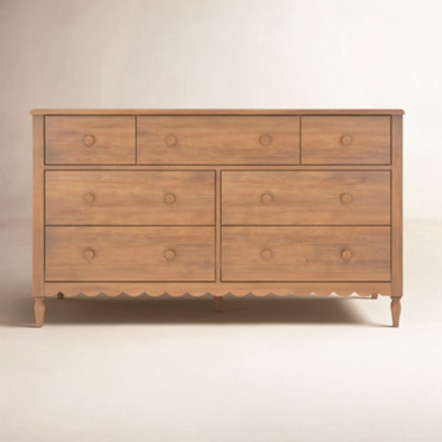 Birch Lane™ Charlotte 7-Drawer Scallop Detail Dresser & Reviews | Wayfair