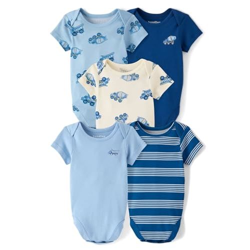 The Children's Place Baby Boys' And Newborn Short Sleeve Bodysuits,multipacks