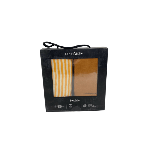 DockATot Swaddle Set, Golden Stripe & Pumpkin Spice