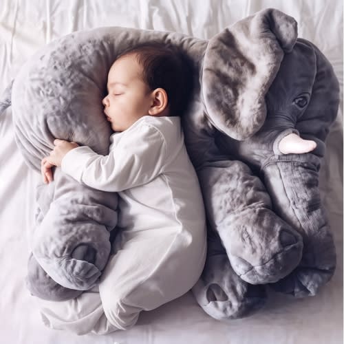 Baby Elephant Cuddle Pillow - Newborn Gift - Infant Gift - Unique Baby Gifts - Plushie Elephant - Baby Shower Gift - Christening Gifts – Fresh Frenzy