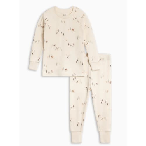 2 Piece Long Sleeve Jammie Set - Pond Hockey