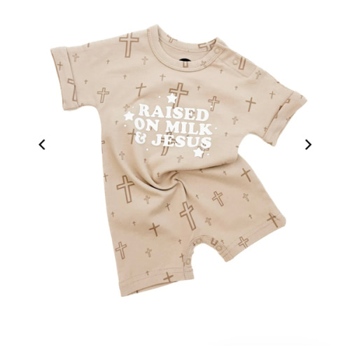 Raised on Milk & Jesus Cross Jumpsuit – OUR HOUSE ABOVE