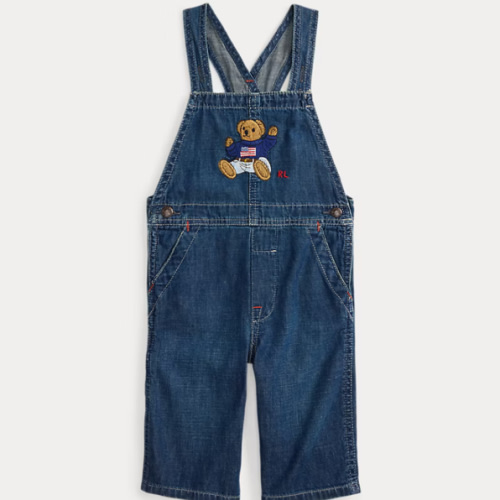 Polo Bear Indigo Denim Overall