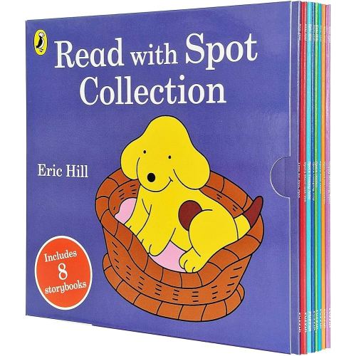 Read with Spot Collection 8 Storybooks Set(Happy Birthday Spot!, Spot and his Grandma, Spot's New Game, Spot's Garden, Spot's Camping Trip, Spot's Tummy Ache, Spot's Show-and-Tell & Time For Bed Spot)