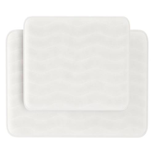 Portsmouth Home 2-piece Slip-Resistant Memory Foam Bath Mat Set