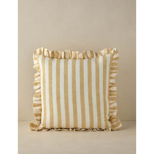 Amaroso Linen Ruffle Pillow