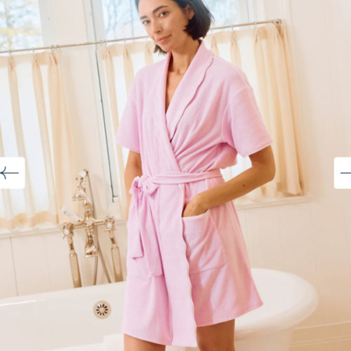 Women’s Short Scallop Lightweight Robe