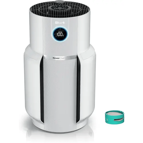 Shark Air Purifier with NeverChange Air Filter Technology, 5 Year HEPA Filter, Covers 1400 Sq. ft, Odor Neutralizer and Clean Sense Technology, Removes 99.98% of Dust & Allergens, HP302 (Renewed)