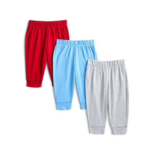 Wonder Nation Baby Boy Joggers, 3-Pack, Sizes 0-24 Months