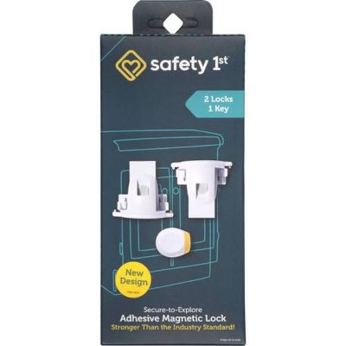 Safety 1st Secure-to-Explore Adhesive Magnetic Locks - White