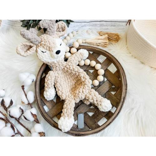 Deer Lovey Snuggler, Woodland Nursery, Buck Lovey, Baby Lovey Animal, Vintage Hunting Nursery, Woodland Baby Shower, Deer Baby Gift - Etsy
