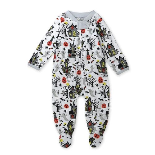 HonestBaby Baby Celebration Sleep & Play Footed One-Piece Pajama Sleeper 100% Organic Cotton