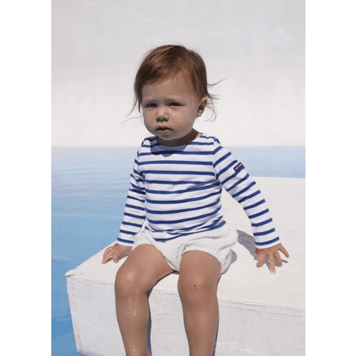 St James Breton Shirt, Color: White/Navy, Size: 1T