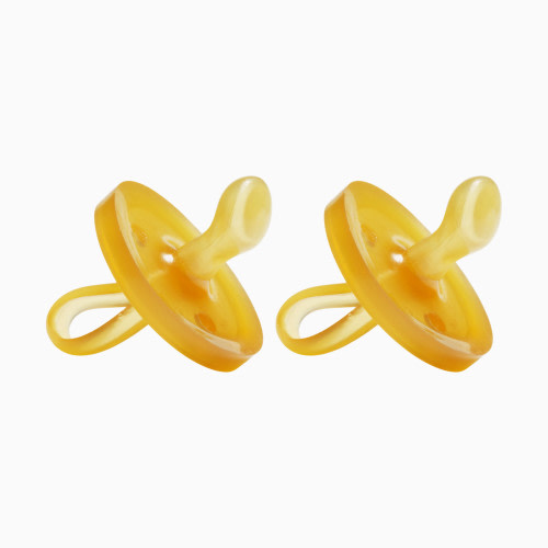 Natursutten Original Orthodontic Natural Rubber Pacifier - Natural, Small, 2