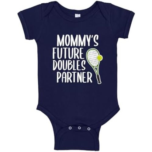 Mom Tennis Baby One Piece or Toddler T-Shirt Mommy's Future Doubles Partner