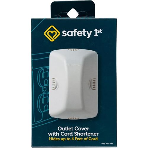 Safety 1st Outlet Cover with Cord Shortener for Baby Proofing (Pack of 12)