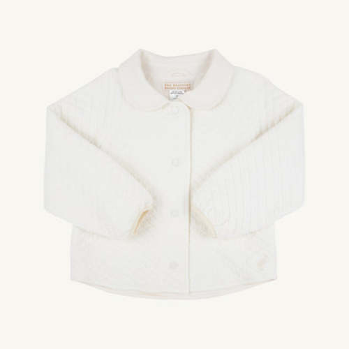 Quinn Coat - Palmetto Pearl with Tonal Stork