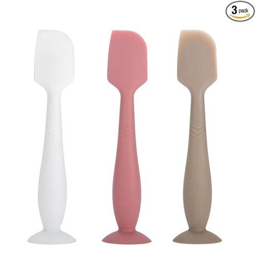 Diaper Cream Spatula Butt Spatula Baby Diaper Spatula, Soft Silicone Butt Paste Spatula Diaper Rash Cream Applicator Diaper Cream Brush with Suction Cup Base