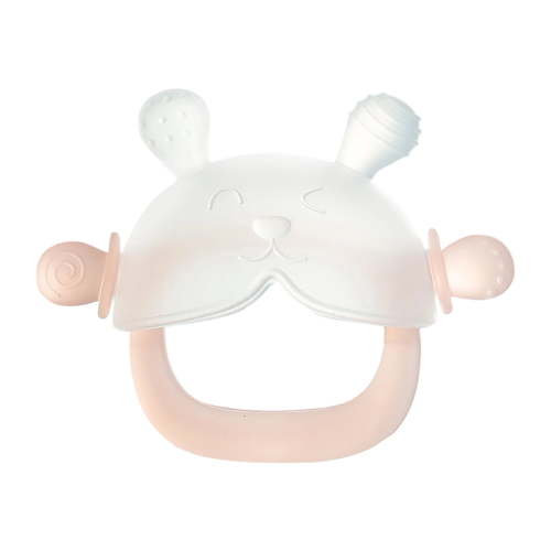 Food Grade Silicone Baby Teether Toy, Multiple Texture Chewing Stick for Gum Massage and Teething Discomfort Relief