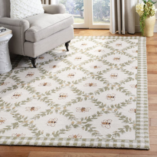 Laurel Foundry Modern Farmhouse® Elara Floral Handmade Wool Area Rug & Reviews | Wayfair