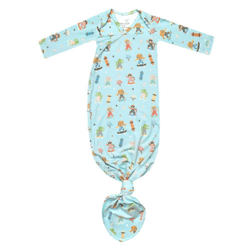 Newborn Knotted Gown - Tanner