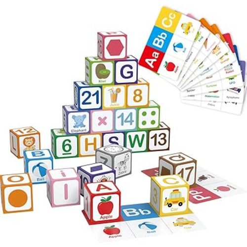 Children's Multiple Activity Toys Educational Alphabet Building Blocks Set