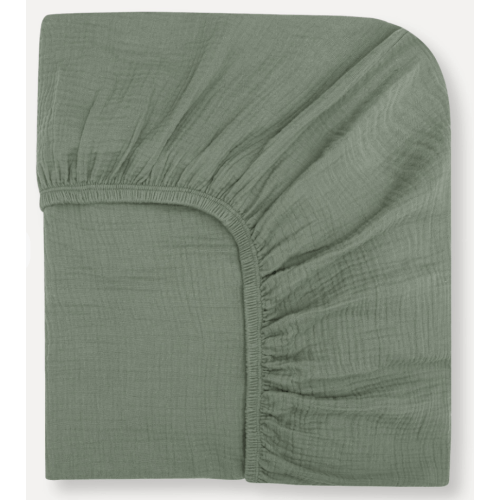 Sage Organic Muslin Cotton Crib Sheet