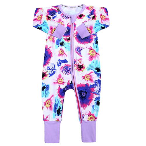 WIBACKER Snug Fit Cotton Pajamas for Infant Baby Girls Newborn Zipper Sleeper, Toddler Footed and Footless PJs