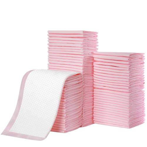 Buyockss 80Count Disposable Underpads 18 x 18 inch Bed Pads Waterproof Pink