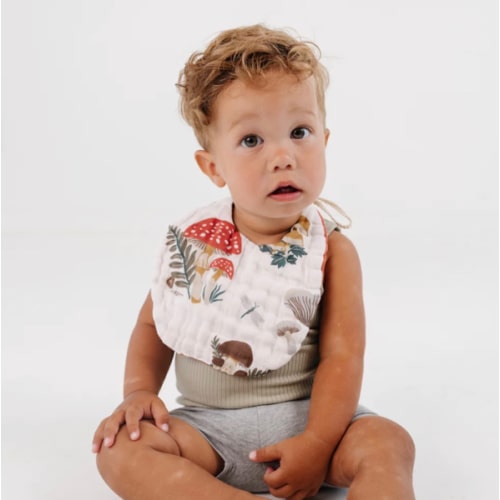 Clementine Kids Mushroom Bib