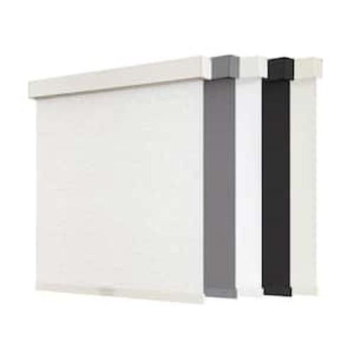 Blackout Cordless Roller Shades, Thermal Insulated, Polyester, UV Protection, Linen Beige, 60 in. W x 72 in. L