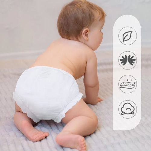 4 Pcs Baby Bloomers for Toddler Girls Newborn Diaper Covers for Girls Cotton Briefs Shorts Underwear