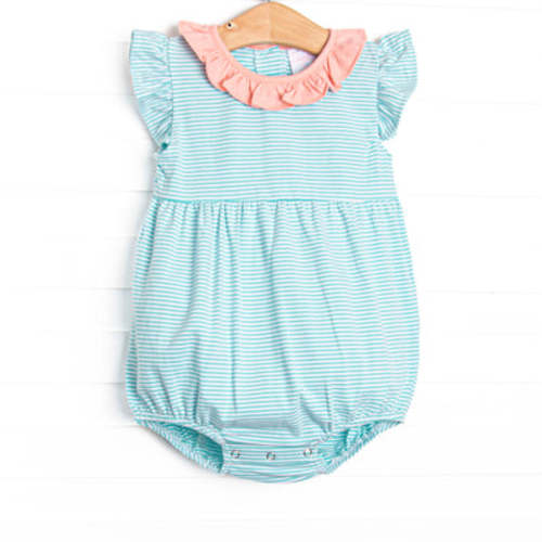 Aurora Bubble, Peach and Mint Stripe – Stitchy Fish
