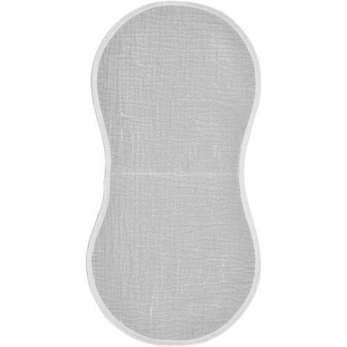 Gray Baby Burp Cloths for Boy Girl Cotton Baby Burping Cloth Soft Newborn Towel 1 Pack Gray