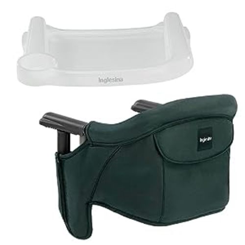 Amazon.com : Inglesina - Fast Table Chair with Fast Tray: Hook On Portable High Chair for Babies and Toddlers, Damage Free Travel Booster Seat for Restaurant Use - Includes Snap On Tray, Dark Green : Baby