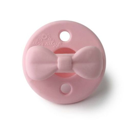 Itzy Ritzy Pacifier - Breathable, 100% Silicone - Pink Bows - 2pk