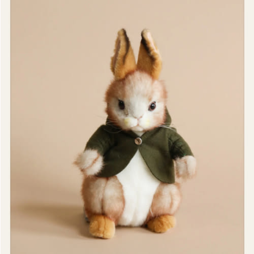 Bunny With Green Jacket Stuffed Animal– Odin Parker