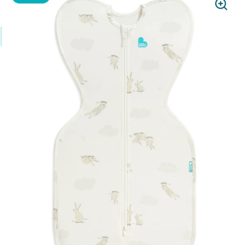 Swaddle Up™ 1.0 TOG Cotton White Cloud Bunnies