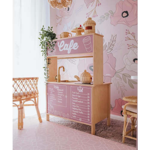 Shop Front Decals (for the rear of the IKEA DUKTIG play kitchen) | Removable PhotoTex Wallpaper